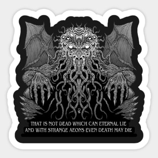 Gray Cthulhu Sticker